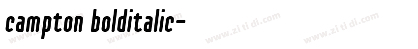 campton bolditalic字体转换
